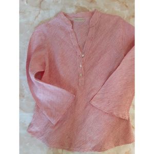 Sartoria Saracena Women's Red Stripe Blouse Medium